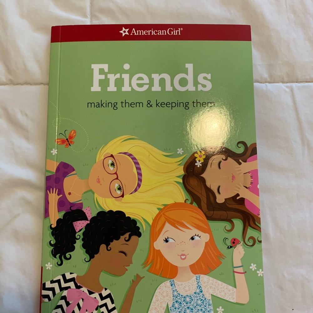 American Girl Friends Book Green Red Pink Orange Brown Blonde Black